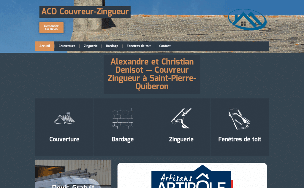 ACD Couvreur Zingueur Quiberon